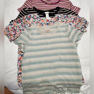 4 girls tops. From H&M, Zara, Cat & Jack, and Cotton on. Has some stains on C&J